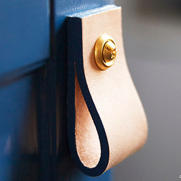 Easy DIY Kitchen Update: How to Make Chic Leather Drawer Pulls
