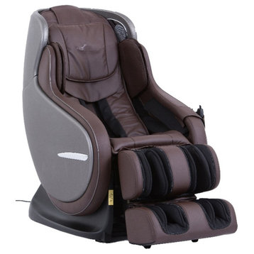 Elvis Chocolate Faux Leather Premium Massage Chair with Bluetooth Speaker