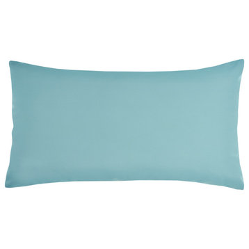 Nourison Home 12"x21" Pillows Solid Indoor/Outdoor Turquoise Throw Pillows