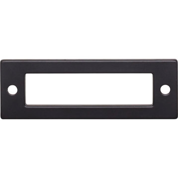 Top Knobs TK923 Hollin 3 Inch Center to Center Pull Backplate - Flat Black