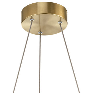 Arabella 6-Light Contemporary Chandelier in Champagne Gold