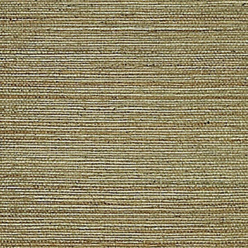 Duo Sisal Green Grass Cloth Wallpaper, Double Roll