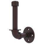 Allied Brass - Pipeline Upright Toilet Paper Holder, Antique Bronze - Why go horizontal all the time? Time to go vertical. This upright toilet paper holder can also be used as a reserve roll holder. The Pipeline collection is the latest innovation for bathroom fittings from the Allied Brass Brand of products. This toilet tissue holder gives the industrial look of pipe fittings while blending aptly with both modern and traditional bathroom decor. This accessory is powder coated with lifetime materials to provide a decorative and clean finish. No wonder, this upright style toilet tissue holder gives continual service for years without any trouble. The choice of superior materials makes this item free from corrosion and rust. Toilet paper holder mounts firmly with color coordinating screws and comes with a limited lifetime warranty.