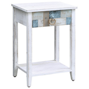 White Frenchi Furniture WH208 Frenchi Home Furnishing Antique Regalia Table Collection 