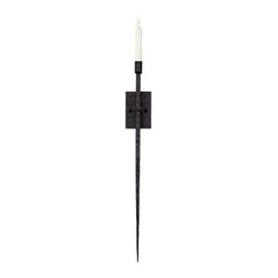 SC-195 Hand Forged and Hammered Iron Wall Sconce - Wall Sconces