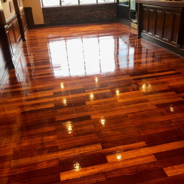 Before and After Hardwood Floor Refinishing, N-Hance of South Nassau