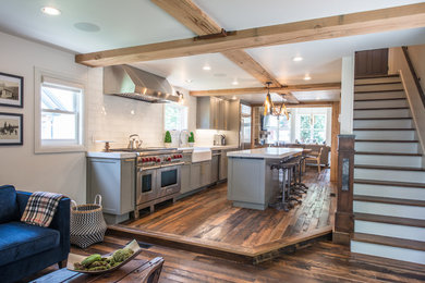 Kitchen - rustic kitchen idea in Denver