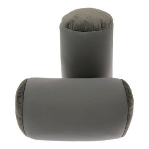 Microbead Neck Roll Bolster Pillows Red 13 X6 Contemporary