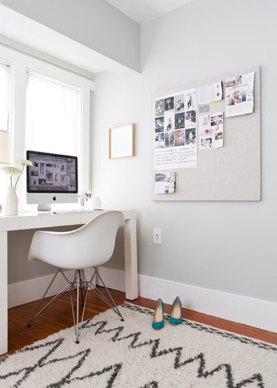 Transitional Home Office by Vivian Johnson Photography