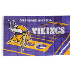 Minnesota Vikings Tall Team Flag Kit with Pole