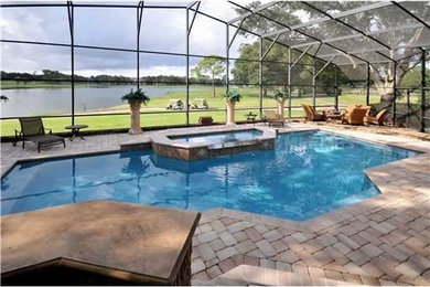 Transitional pool photo in Orlando