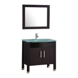 Agerta 32 inch Single Sink Bathroom Vanity Set Espesso Finish - Bathroom Vanities And Sink Consoles