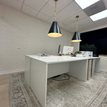 Office wallpaper installation in Fort Worth
