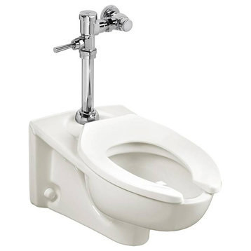 American Standard Afwall 1.28 GPF Toilet, Exposed Manual Flush Valve