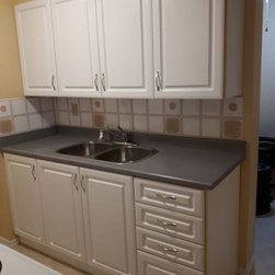 Profile C | White Textured Cabinet Doors - Kitchen Cabinetry