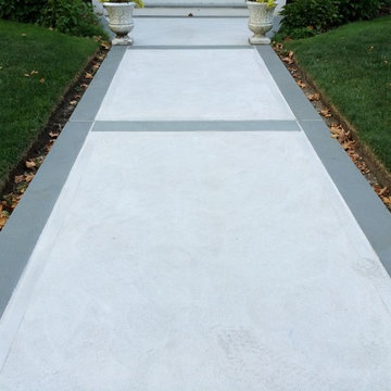 Concrete And Bluestone Sidewalk