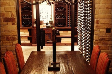 Example of a wine cellar design in Wichita
