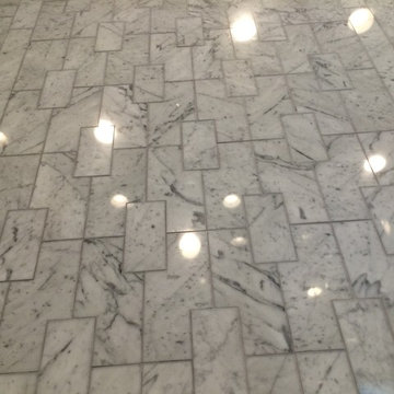 Custom laser cut marble tile