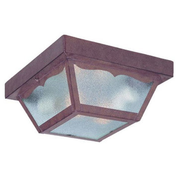 Builder's Choice 2-Light Burled Walnut Ceiling Light (4902BW)