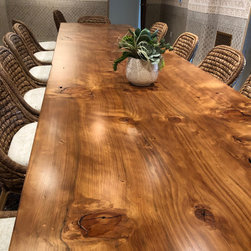Custom Bunya Pine Dining Table - Dining Tables
