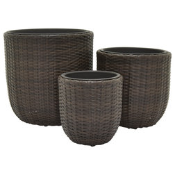 Tropical Outdoor Pots And Planters by Three Hands Corp