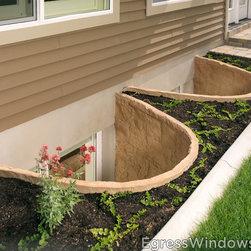 Elite Egress Window Well in Tan - Windows And Doors