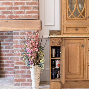 Classic, Sustainable-Wood Victorian Style Kitchen