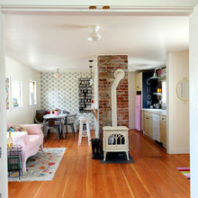 Small hearth with gas stove or insert Cindy's study