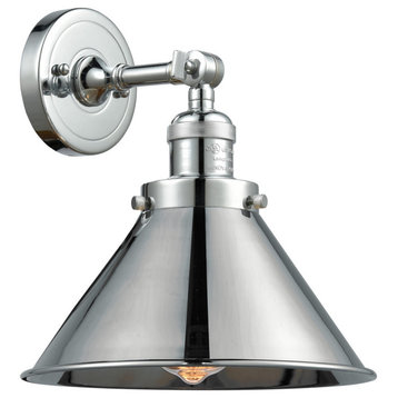 Briarcliff 1-Light Dimmable LED Sconce, Polished Chrome