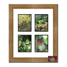 Medium Oak 4 Opening, 4x6 Picture Frame