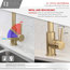 Modern Single Handle Pull down Sprayer Kitchen Faucet in Gold Finish