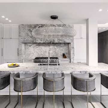 Superlative Marble Kitchen