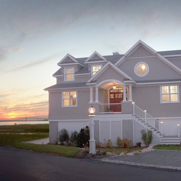 Natural ventilation with retractable screens at New England home