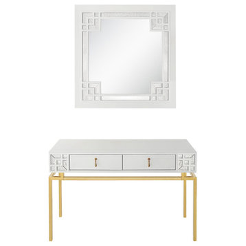 Camden Isle Dynasty Wall Mirror and Console Table