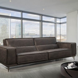 Mokambo Leather Sofa by Gamma International, Italy - Sectional Sofas