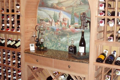 Example of a classic wine cellar design in Jacksonville