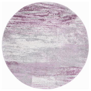 Safavieh Adirondack Adr112V Organic/Abstract Rug, Gray/Purple, 6'x6'