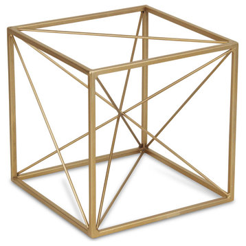Abstract Cube Table Decor, Gold