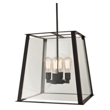 Ilex GEO18-TU-CL-ABPC-IN GEO 18" Lantern Light. Incandecent. Clear Glass Diffuse
