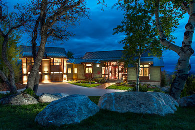 Contemporary exterior home idea in Denver