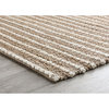 Kosas Home Alysa 108 x 144" Striped Jute Fabric Area Rug in Desert/Ivory