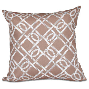 Geometric Pillow Navy Blue E by design PGN408BL14-26 26 x 26 Rope Rigging Geometric Pillow Navy Blue E by design PGN408BL14-26 26 x 26 Rope Rigging