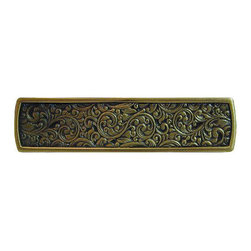 Inviting Home Inc. - Saddleworth Pull, Antique-Style Brass - Cabinet And Drawer Handle Pulls