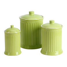 Simsbury 3-Piece Canisters Set, Citron