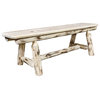 Montana Woodworks 5ft Hand-Crafted Wood Plank Style Bench in Natural