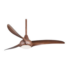 MinkaAire Distressed Koa Light Wave 52" 3-Blade Indoor LED Ceiling Fan w/