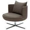 Round Lounge Chair, Oslo Dark Grey - 114618