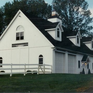 Horse stable with dormers.