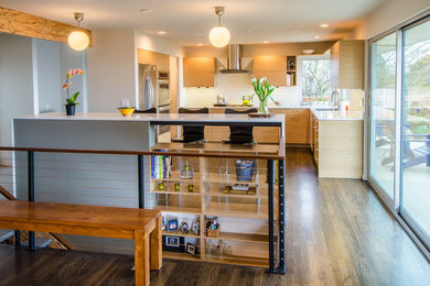 Example of a trendy kitchen design in Other