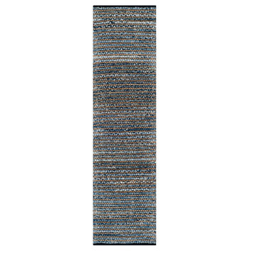 Safavieh Cape Cod Collection CAP365 Rug, Blue, 2'3"x10'